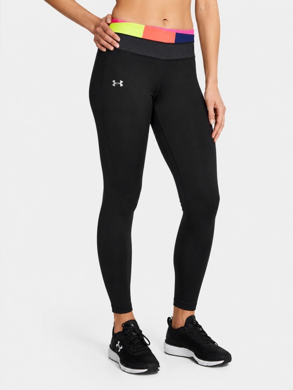 Under Armour AllSeasonGear Black Colorblock Leggings XL
